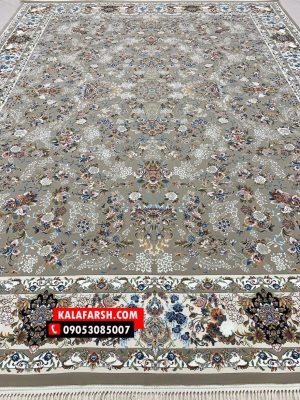 فرش کاشان طرح نیلی 1000 شانه برجسته