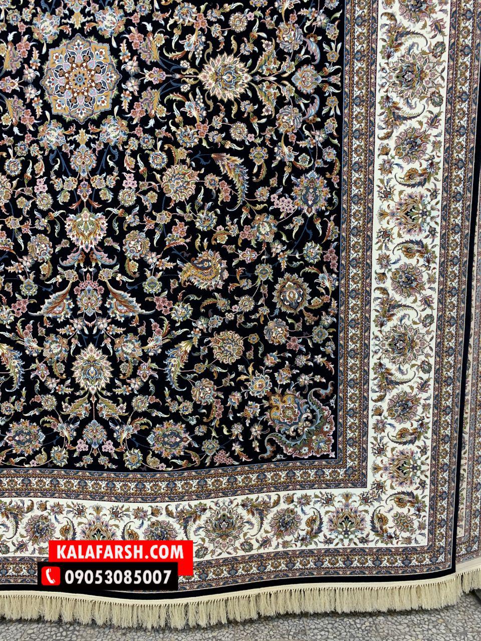 فرش افشان صفوی 1000 شانه برجسته - Image 2