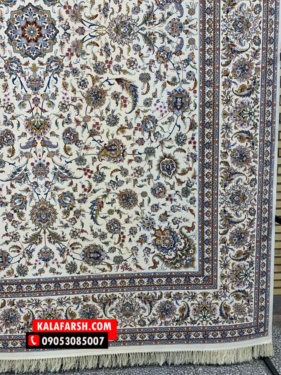 فرش افشان صفوی 1000 شانه برجسته - Image 3