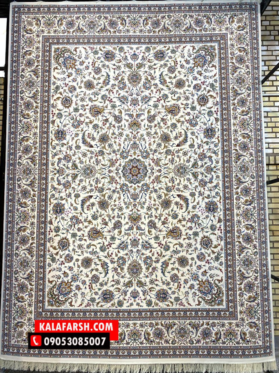 فرش افشان صفوی 1000 شانه برجسته - Image 5