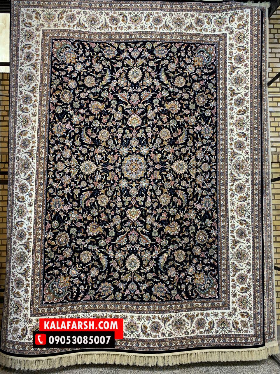 فرش افشان صفوی 1000 شانه برجسته - Image 7