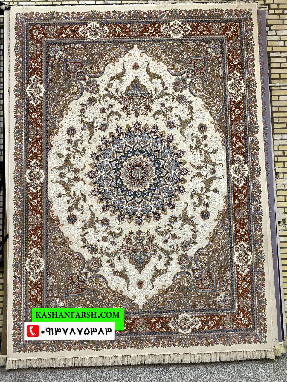 فرش ماشینی لیلیوم 1000 شانه برجسته - Image 7